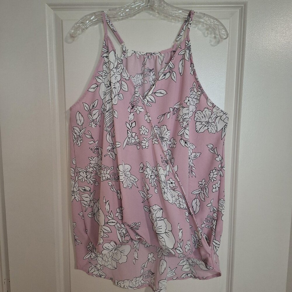 Amazon Fancy CrossFront Blouson Floral Tank